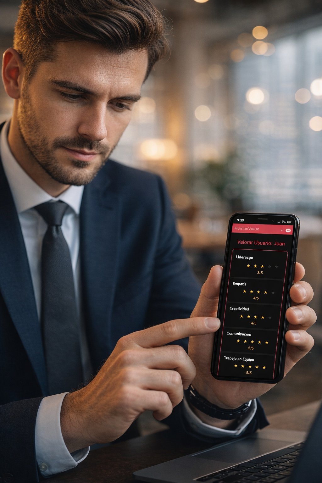 Humanvalueapp valoraciones anónimas